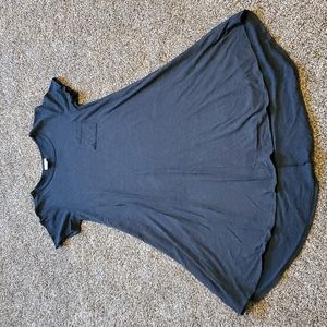 XXS LuLaRoe Carly dress black with Heathered silver lines